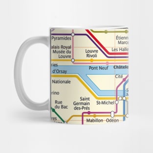 Paris Metro Map Mug